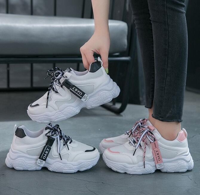 พร้อมส่ง Quilla รองเท้าผ้าใบเสริมส้น รองเท้าผ้าใบผู้หญิง รองเท้าแบบผูกเชือก รองเท้ากีฬา รองเท้าผ้าใบเพิ่มความสูง  Latest Womens Platform Shoes  Womens Sneakers