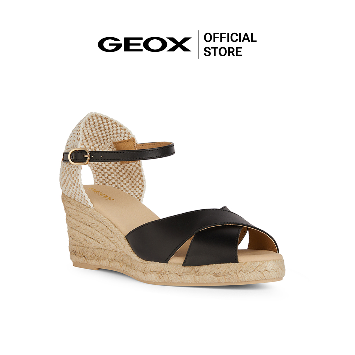 GEOX รองเท้าส้นสูงผู้หญิง รุ่น D GELSA LOW - BLACK SS24 (D45NGAC9999F_U4BKXX) ราคา 3,645 บาท*ส่งฟรี