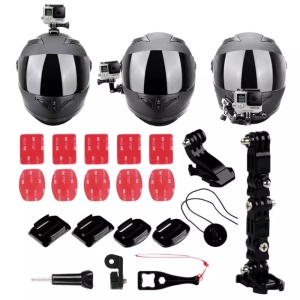 ภาพหน้าปกสินค้าชุดอุปกรณ์ ต่อกับหมวกกันน็อค OSMO Action / GoPro 9 8 7 / GoPro Max Helmet Motorcycle Adjnt Base Mount ที่เกี่ยวข้อง