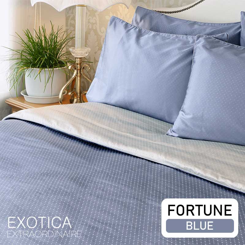 EXOTICA ชุดผ้าปูที่นอนรัดมุม+ปลอกหมอนหนุน ลาย Fortune สำหรับเตียง 6 ฟุต / 5 ฟุต / 3.5 ฟุต (ผ้าปู ปลอกหมอน) ราคา 1,690 บาท*ส่งฟรี