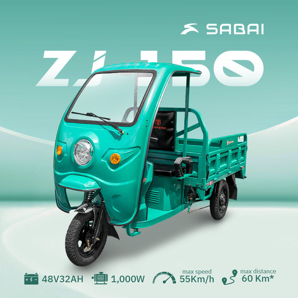 Sabai-ZJ150 รถกระบะไฟฟ้าบรรทุกของ ขนาดใหญ่ วิ่งในตลาด/ฟาร์ม แบตอึด รับน้ำหนักเยอะ ดั๊มด้วยมือ ราคา 49,900 บาท*ส่งฟรี