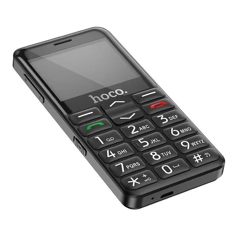 มือถือ จอใหญ่ เหมาะสำหรับผู้สูงอายุ ปุ่มใหญ่ จอสี ถ่ายรูปได้ ใส่ได้ 2 ซิม มีปุ่มฉุกเฉิน S.O.S รุ่น HOCO 1385 ราคา 940 บาท*ส่งฟรี