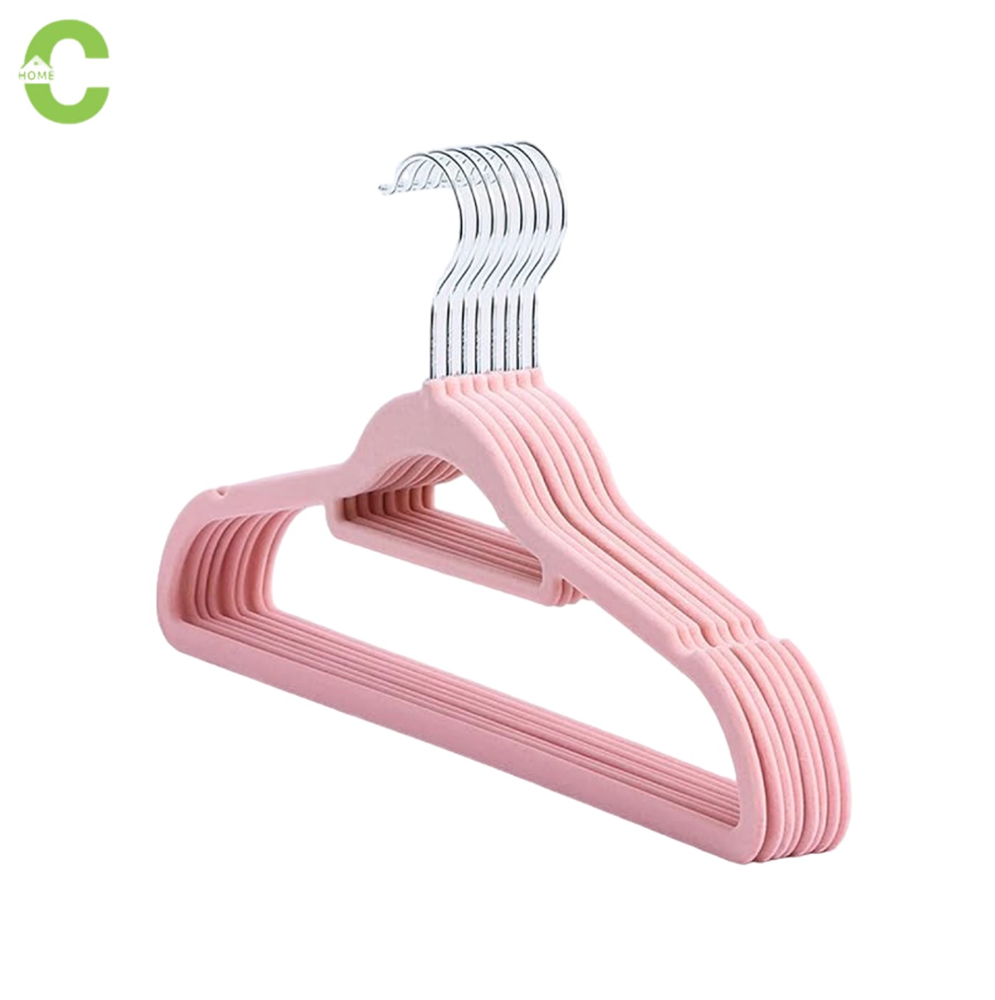 HOMEC ไม้แขวนเสื้อกันลื่น ไม้แขวนเสื้อกำมะหยี่ ไม้แขวนเสื้อ ที่แขวนผ้า hanger แข็งแรง กันผ้าลื่น 5ชิ้น 10ชิ้น และ 20ชิ้น ราคา 47 บาท*ส่งฟรี