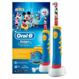 แปรงสีฟันไฟฟ้า ทำความสะอาดทุกซี่ฟันอย่างหมดจด อ่างทอง Oral B Stages Power Kids Electric Toothbrush  Mickey Mouse Clubhouse Music Timer