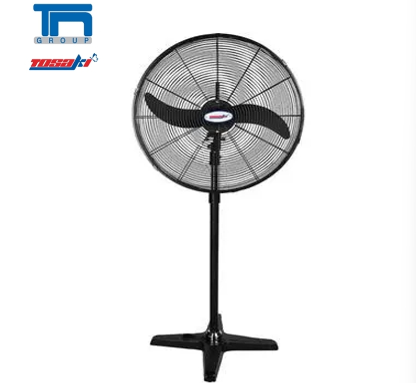 Tosaki Tosaki Single-Leg Floor-Standing Industrial Fan, Black Blades ราคา 3,578 บาท*ส่งฟรี
