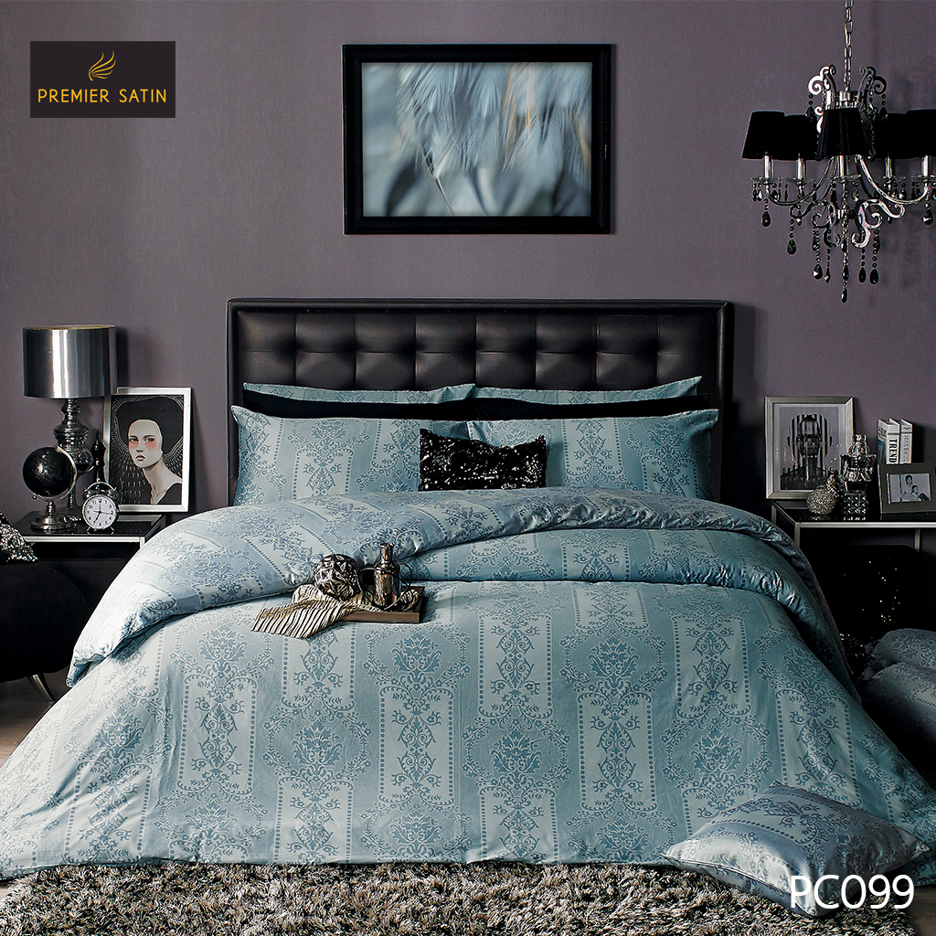 Premier Royal Touch ผ้าปูที่นอน5ฟุต ผ้าปูทีนอน 6 ฟุต 3 ชิ้น(ไม่รวมนวม) Cotton sateen100% นุ่มลื่นเงางามดุจไหม ป้องกันไรฝุ่น [New Collection] ราคา 1,335 บาท*ส่งฟรี