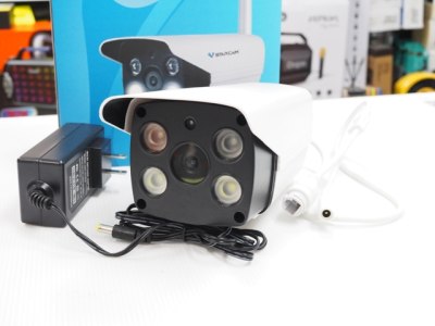 VStarcam กล้องวงจรปิดภายนอกอาคาร 1080P รุ่น C18S ความละเอียด 2 ล้านพิกเซล Full Color HD กันน้ำ IP66 กันแดดกันฝน กันฝุ่น มองเห็นภาพกลางคืนชัด มีลำโพงแจ้งเตือน หลอดไฟ LED และอินฟาเรด ระบบเชื่อมต่อไวไฟด้วยตัวเอง - สีขาว VStarcam กล้องวงจรปิดภายนอกอาคาร 1080P รุ่น C18S ความละเอียด 2 ล้านพิกเซล Full Color HD กันน้ำ IP66 กันแดดกันฝน กันฝุ่น มองเห็นภาพกลางคืนชัด มีลำโพงแจ้งเตือน หลอดไฟ LED และอินฟาเรด ระบบเชื่อมต่อไวไฟด้วยตัวเอง - สีขาว