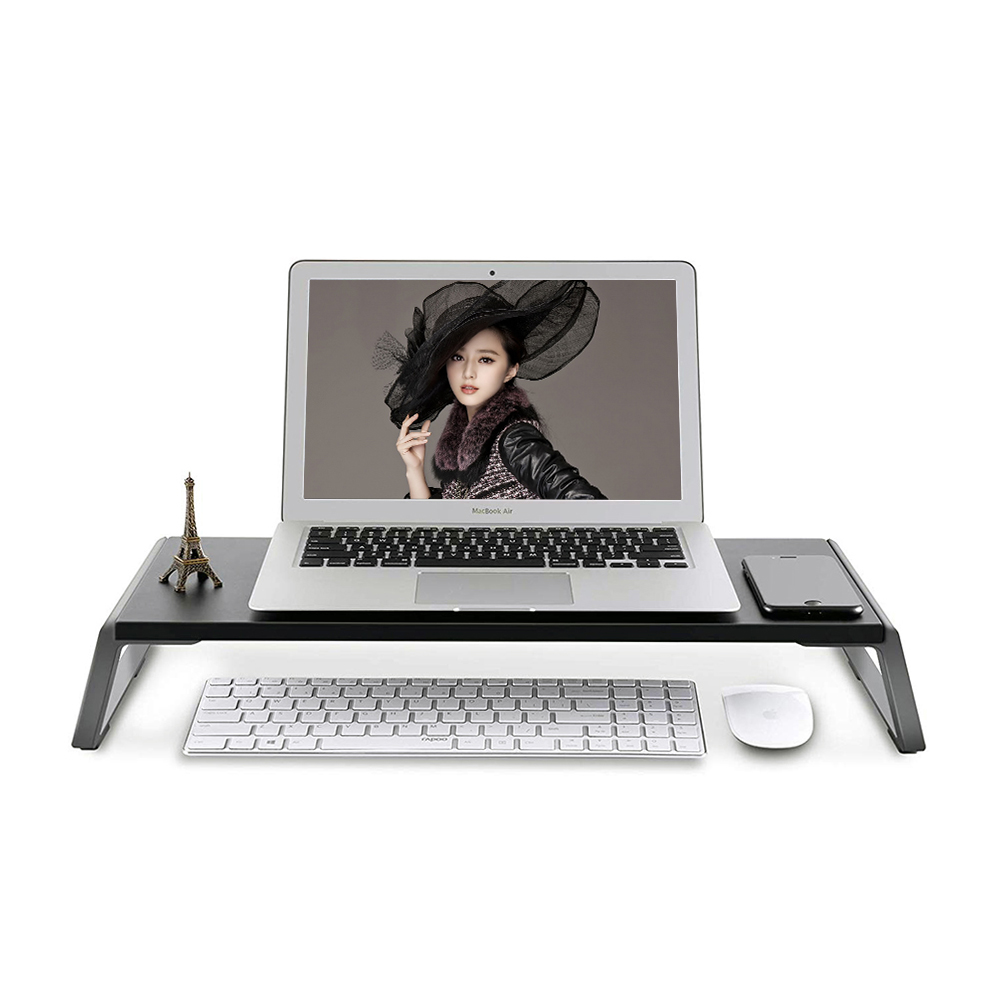 แท่นวางแล็ปท็อป / คอมพิวเตอร์เหมาะกับการทำงาน Riser แท่นวางเมาท์สำหรับเดสก์ทอปไม้สำหรับจอภาพ PC และโน้ตบุ๊กคอมพิวเตอร์