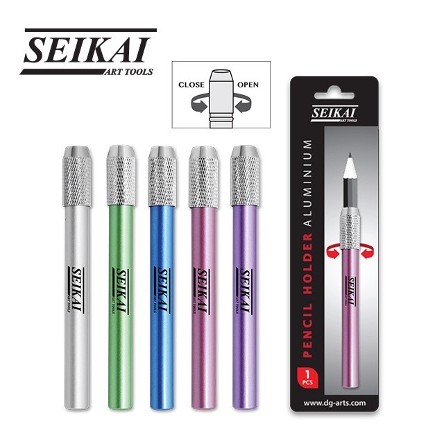 Seikai ปลอกต่อดินสอคละสี (Cover the pencil Metalic) 1 อัน คละสี