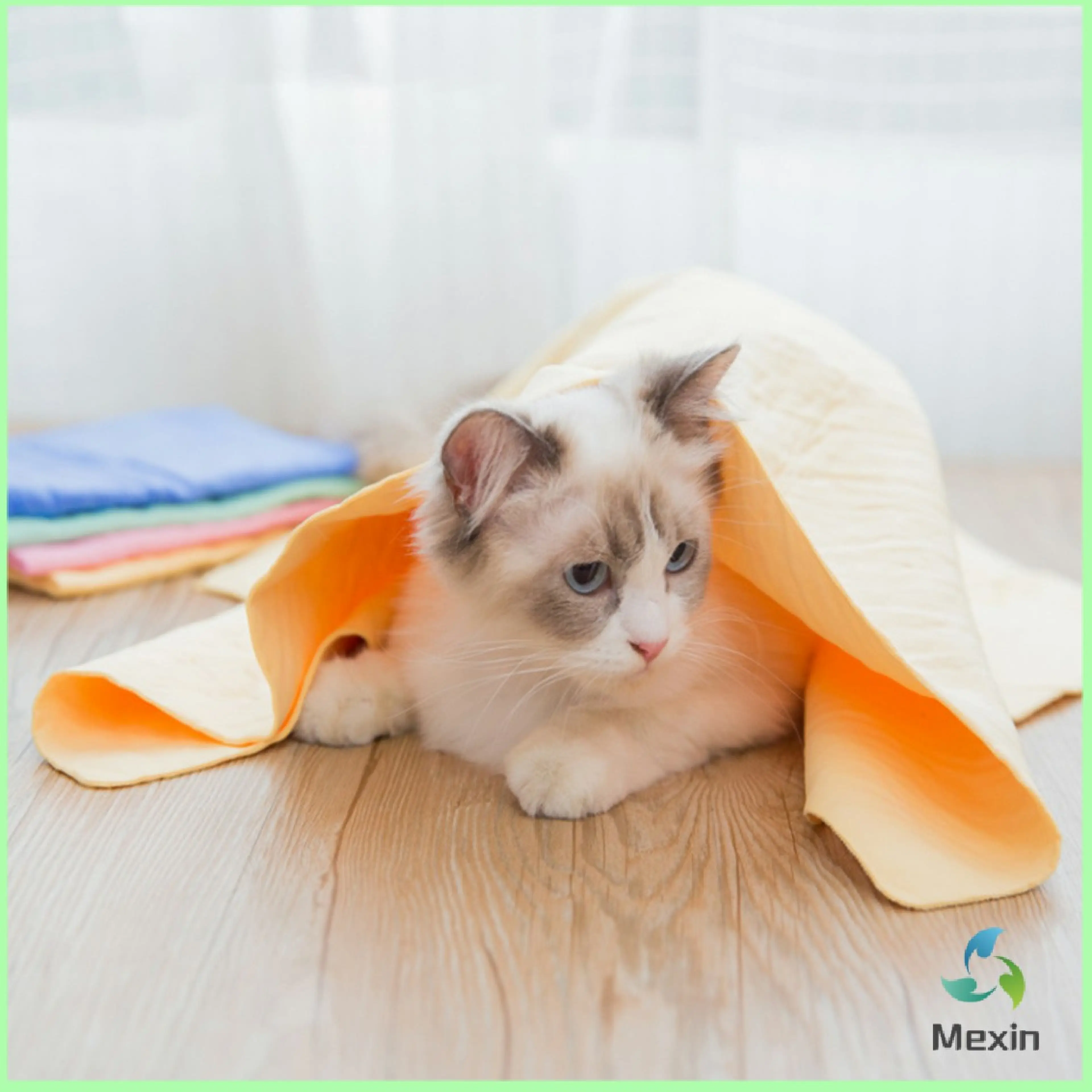 Mexin  ผ้าชามัวร์ ผ้าเช็ดรถ ผ้าอเนกประสงค์ดูดซับน้ำได้ดี Multipurpose towel - รูปที่ 1
