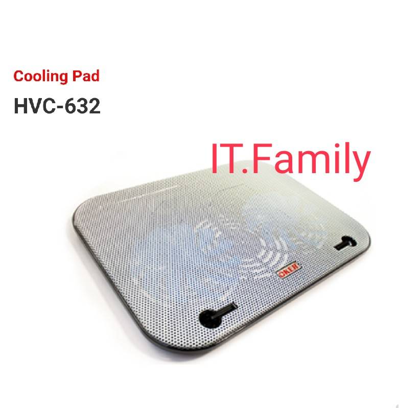 พัดลมระบายความร้อนของ NOTEBOOK  Cooling Pad HVC-632 (ออกใบกำกับภาษีได้)