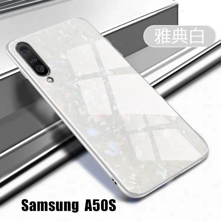 [ส่งจากไทย] Case Samsung Galaxy A50 เคสกระจก เคสเงาลายหินอ่อน ขอบนิ่ม เคสกันกระแทก Glass TPU Case สำหรับรุ่น samsung a50 เคสซัมซุงเอ50 สินค้าใหม่