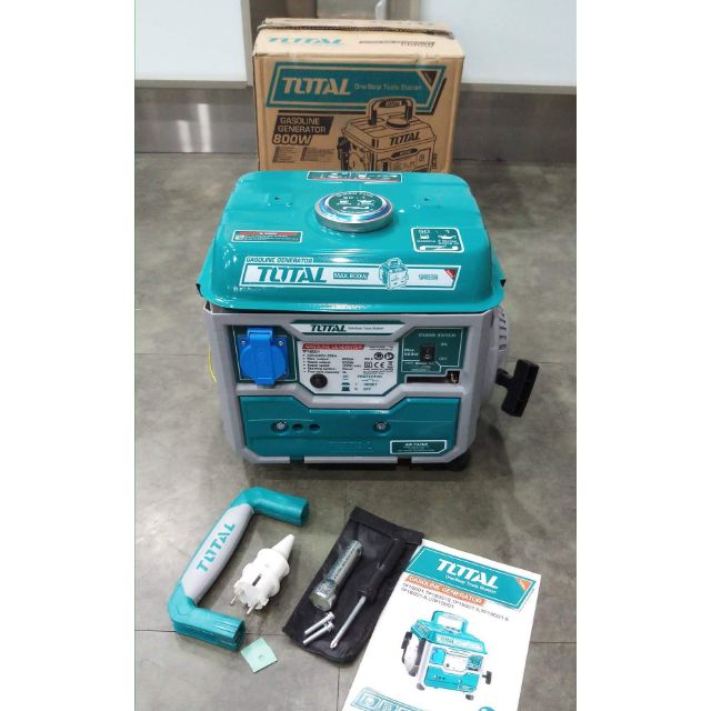 เครื่องปั่นไฟ TOTAL 800W 📣เครื่อง 2 จังหว่ะ 2HP 📣ถังน้ำมัน 4 ลิตร ราคา 4,793 บาท*ส่งฟรี