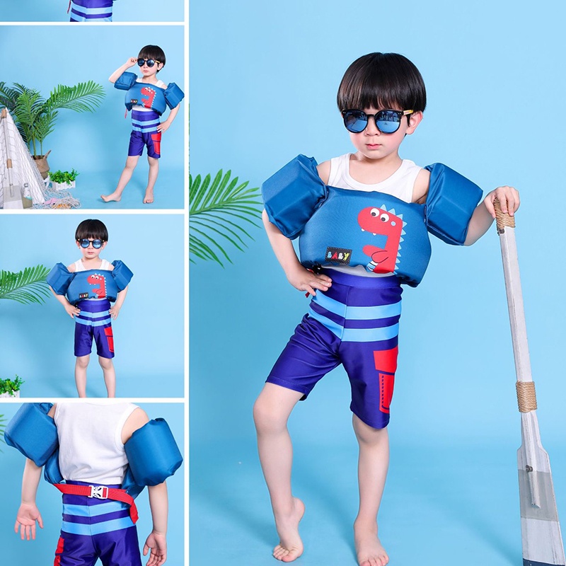 มุมมองเพิ่มเติมของสินค้า 【Lifefree】 เสื้อชูชีพเด็ก ชุดพยุงว่ายน้ำเสื้อชูชีพเด็ก ลายน่ารัก โฟมพยุงตัวว่ายน้ำรุ่นใหม่ โฟมพยุงตัวเด็กแบบเสื้อ
