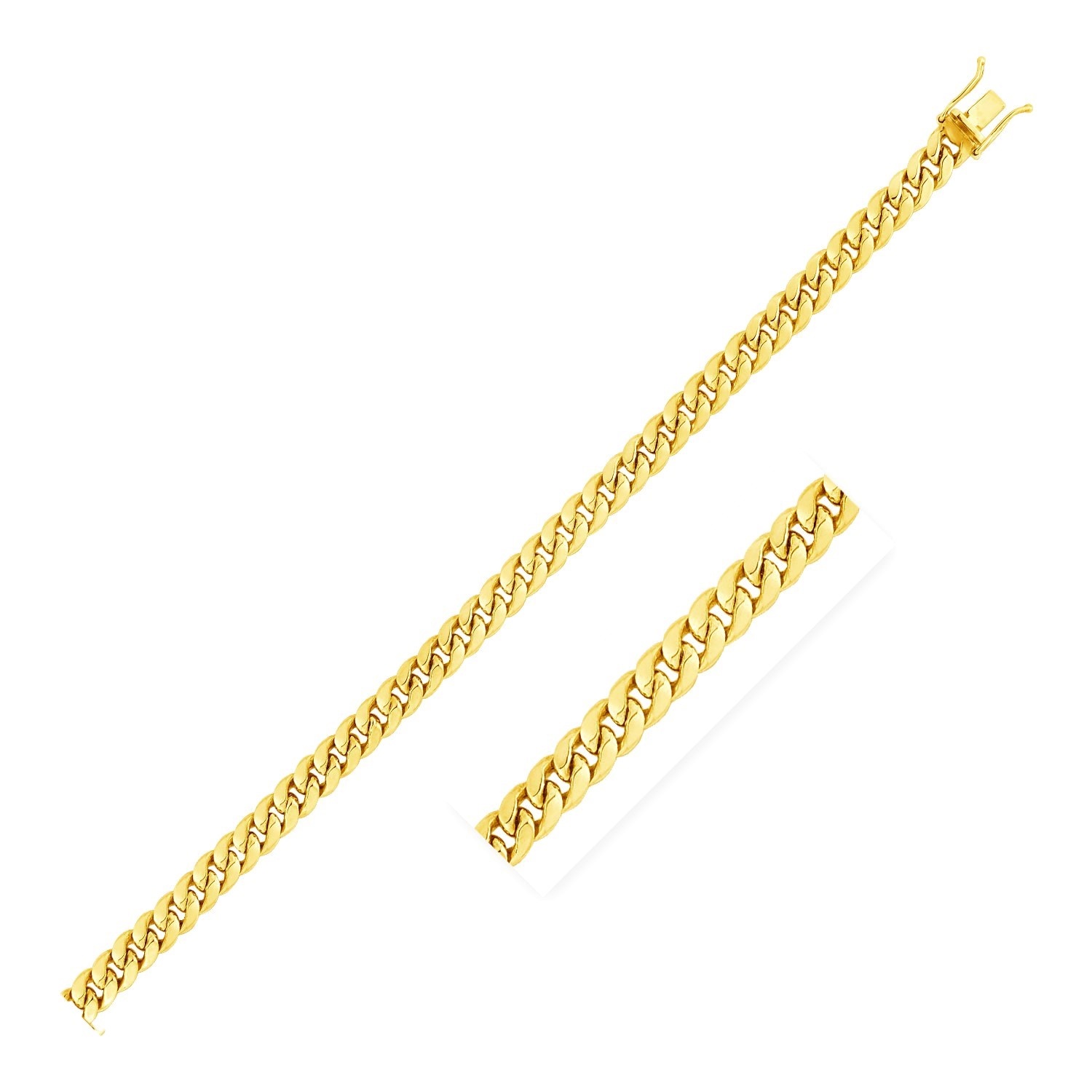 Nathalias NY Semi Solid Miami Cuban Chain in 10k Yellow Gold (4.5mm) ราคา 63,400 บาท*ส่งฟรี