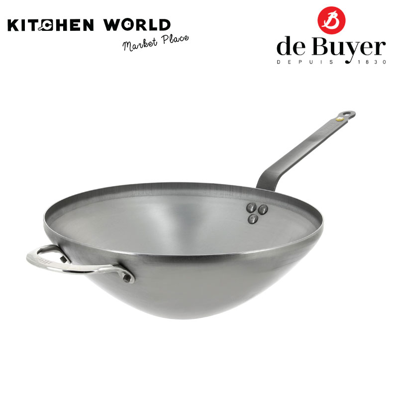 de Buyer 5618.32 Wok Mineral 32 cm / กระทะเหล็ก ราคา 3,790 บาท*ส่งฟรี