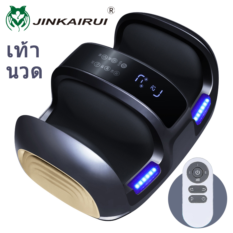 Jinkairui Shiatsu Foot Massager Machine with Heat and Remote for Circulation and Pain Relief, Electric Deep Kneading Leg and Calf Circulation Massage for Plantar Fasciitis and Neuropathy, Gifts for Family Friends ราคา 3,782 บาท*ส่งฟรี