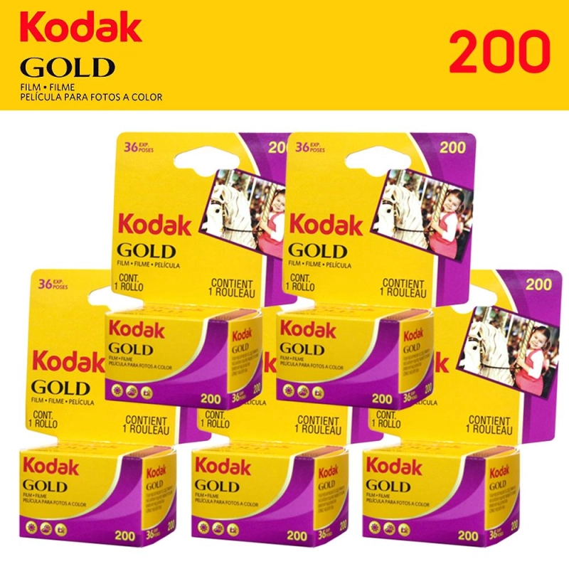 ภาพหน้าปกสินค้าฟิล์มสี Kodak GOLD 200 Color Negative Film แพ็ค5ม้วน (35mm Roll Film, 36 Exposures)