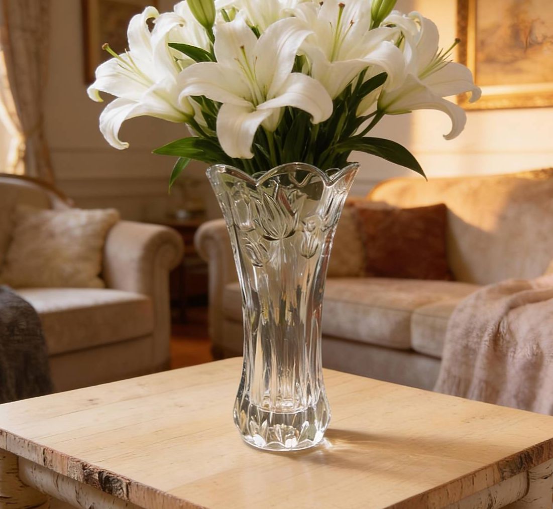 Tall Clear Glass Vase, Flower Vase, Size 750 Ml. Model 4085 ราคา 119 บาท*ส่งฟรี