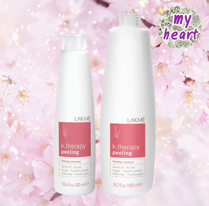 Lakme K.Therapy Peeling Shampoo Oily 300/1000 ml Shampoo That Cleanses, Balances and Tightens the Scalp, and Helps Control Dandruff. ราคา 2,440 บาท*ส่งฟรี