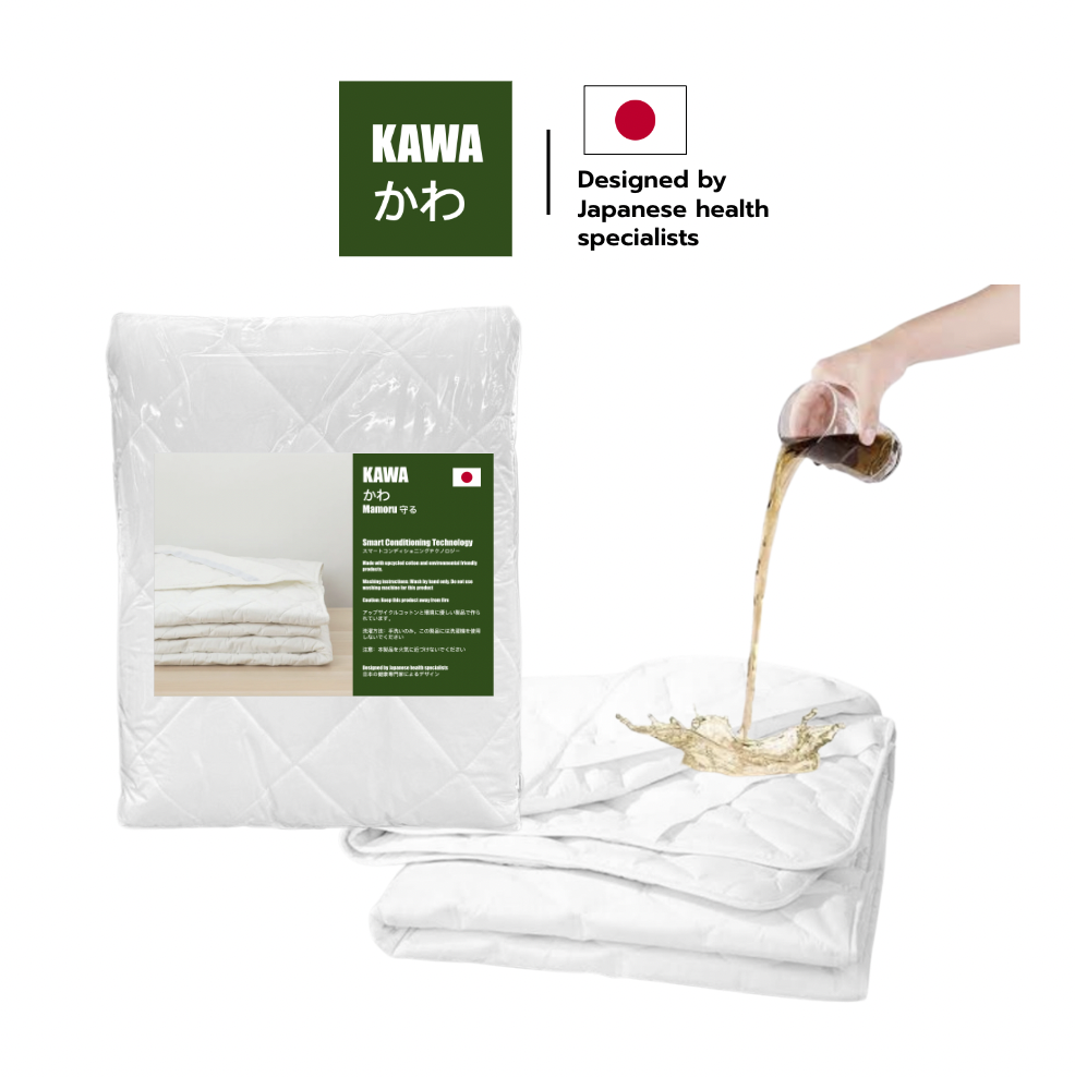 Kawa ผ้ารองกันน้ำ รัดมุม 4ด้าน (กันน้ำได้ 100%) ส่งฟรี Waterproof mattress protector ราคา 429 บาท*ส่งฟรี
