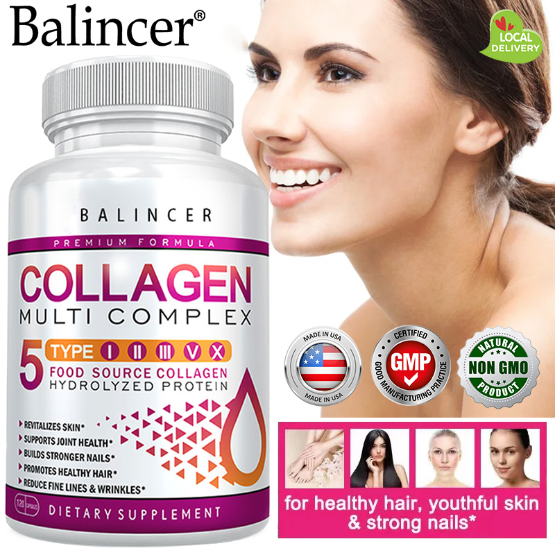 Collagen supplement for anti-aging, healthy hair, skin and nails, thick joints and bone support ราคา 118 บาท*ส่งฟรี