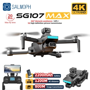 สินค้า 【SG107 MAX】 Drones 4K Hd 5G Wifi Gps โดรน Brushless มอเตอร์โดรน Fpv Vlucht สำหรับ25 Min Rc Afstand 1.2Km เฮลิคอปเตอร์ Rc