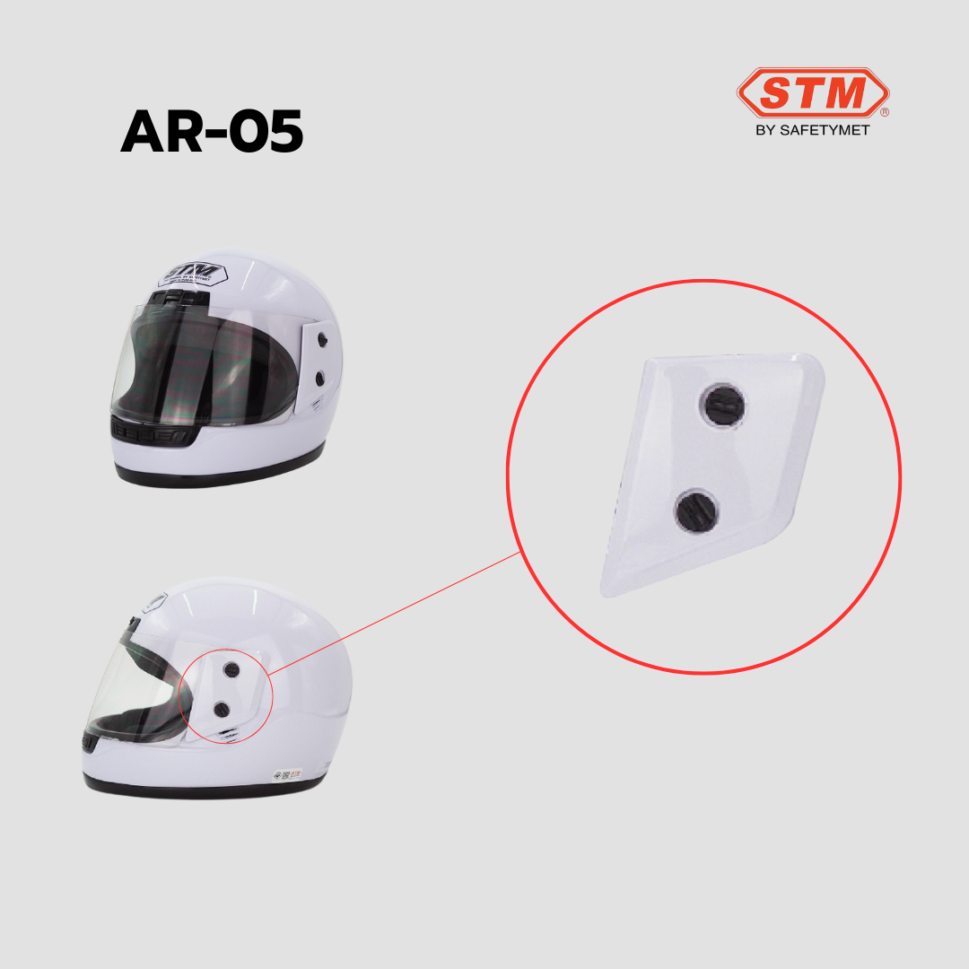 ฝาข้างหูหมวกกันน็อก ยี่ห้อ STM Helmet by OOH Alai รุ่น AR-05 ราคา 131 บาท*ส่งฟรี