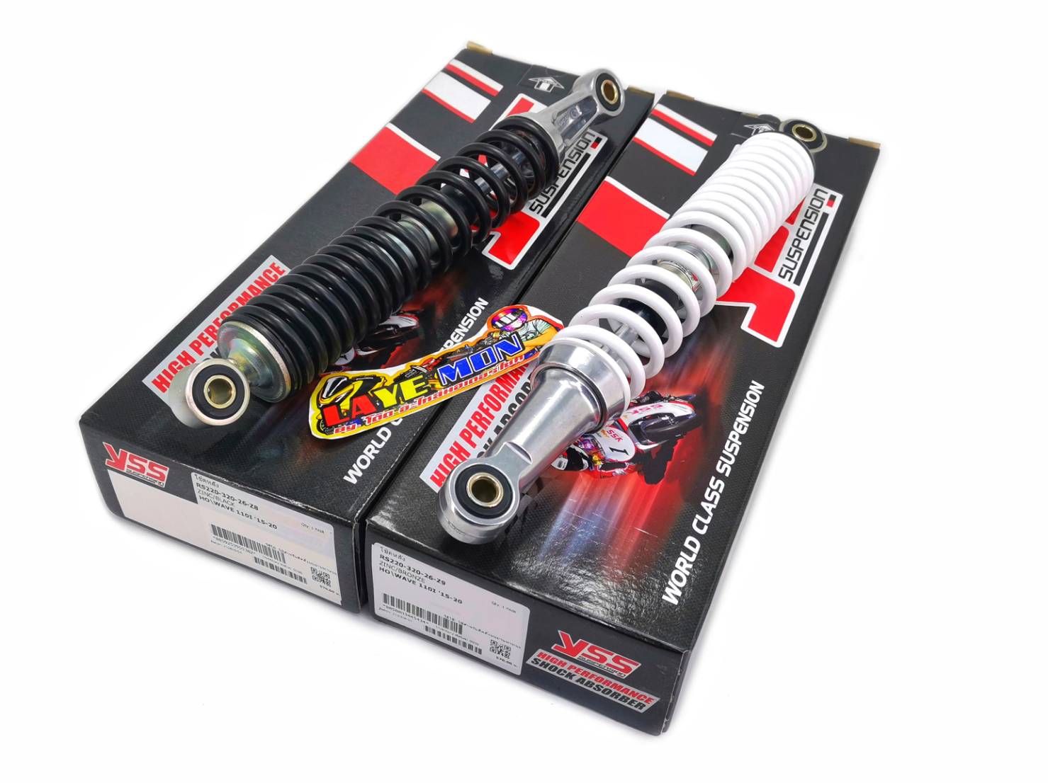 โช้คหลัง โช้คYSSแท้​ 1คู่​ HONDA​ wave-110i​ ปี2009-2020​ ทุกรุ่น และ​ czi​ ราคา 750 บาท*ส่งฟรี