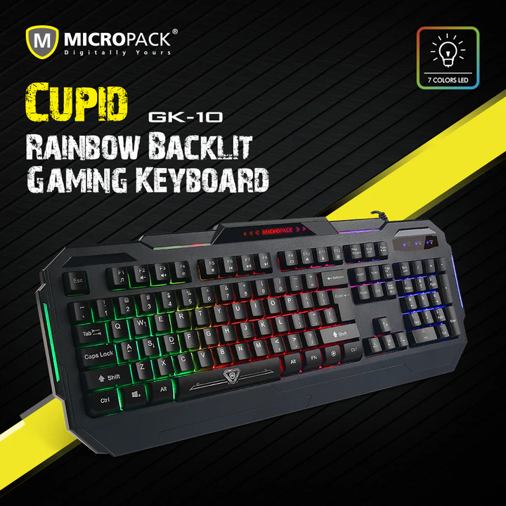 Micropack GK-10 Gaming Keyboard (TH/EN) เกมมิ่งคีย์บอร์ด มีสาย แป้นไทย ...