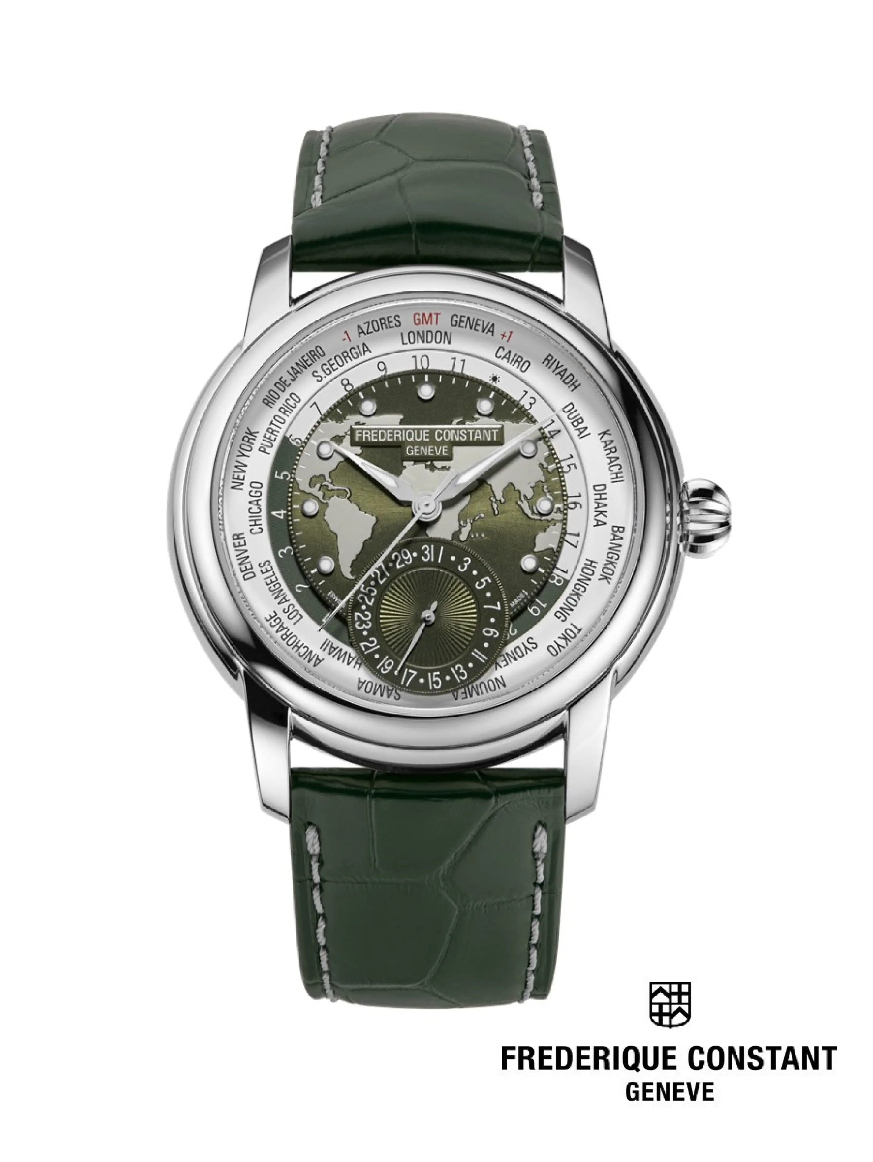 Frederique Constant Manufacture FC-718KWM4H6 Classics Worldtimer Men's Watch