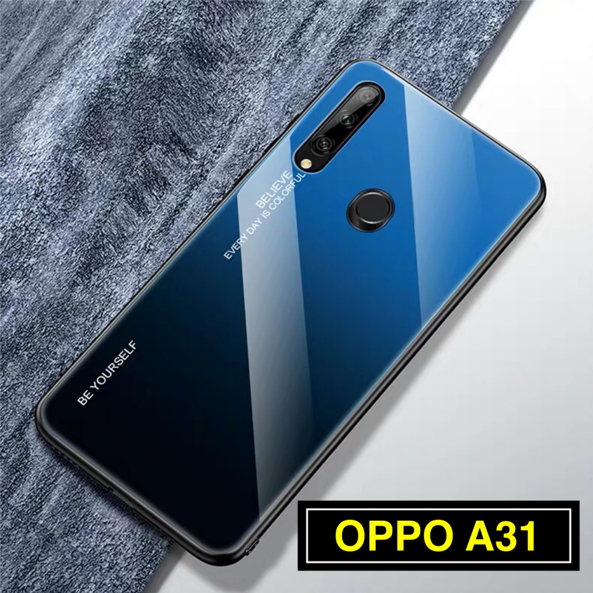 [ส่งจากไทย] Case OPPO A31 เคสโทรศัพท์ ออฟโบ้ เคสกระจกสองสี เคสกันกระแทก เคส Oppo A31 ขอบนิ่ม เคสกระจกไล่สี สินค้าใหม่