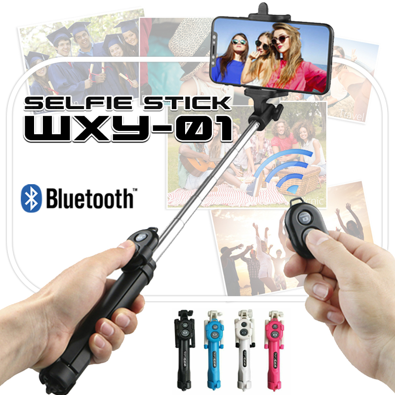 New Extendable Selfie Stick Tripod Remote Bluetooth Shutter