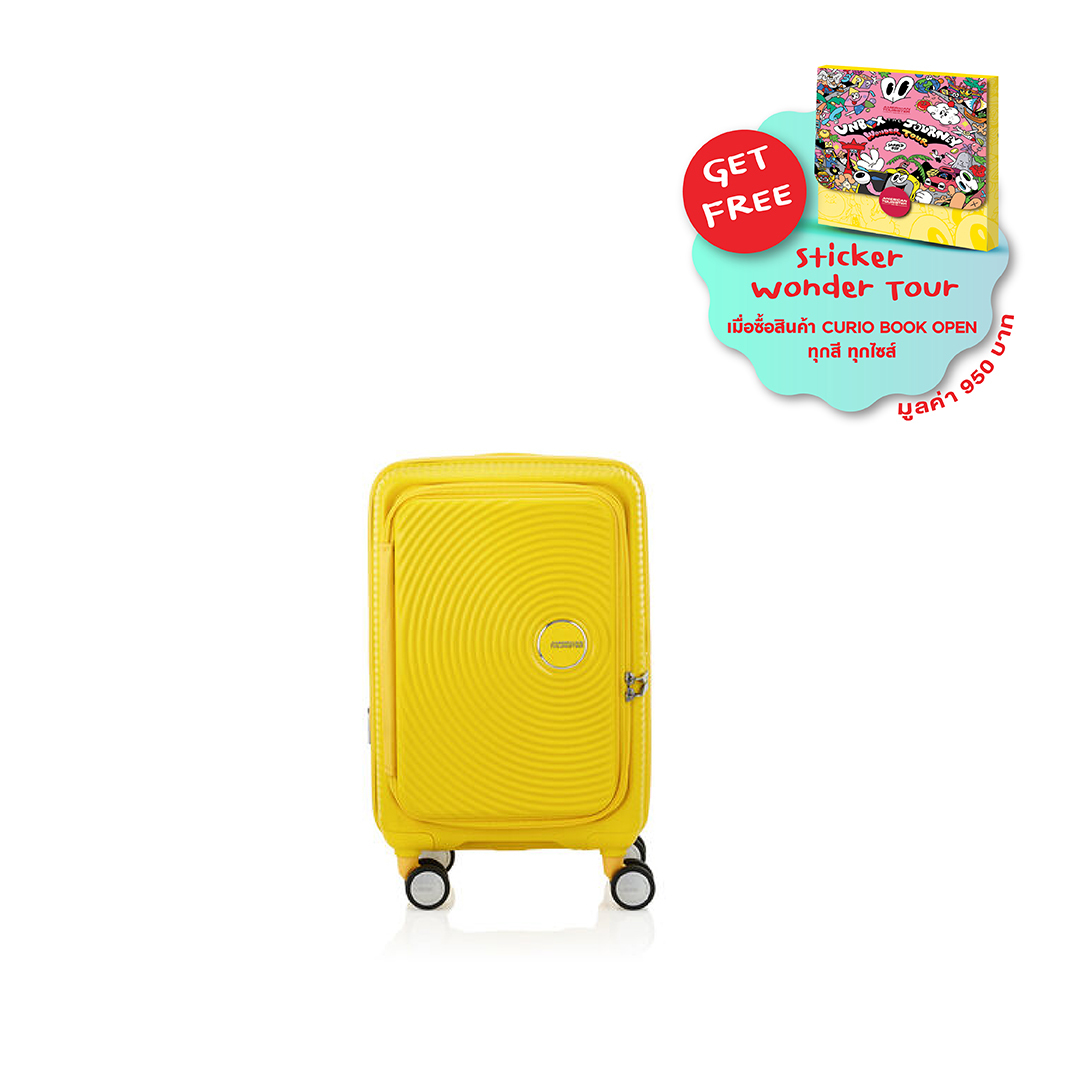 AMERICAN TOURISTER กระเป๋าเดินทางล้อลาก (20นิ้ว) รุ่น CURIO BOOK OPEN SPINNER 55/20 EXP TSA BO ราคา 7,650 บาท*ส่งฟรี