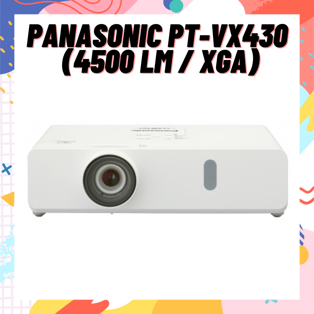 Panasonic PT-VX430 (4500 lm / XGA) โปรเจคเตอร์ ราคา 30,900 บาท*ส่งฟรี