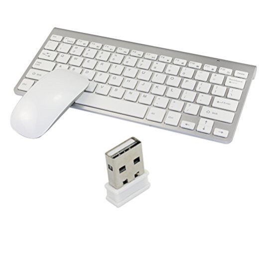 ชุดคีย์บอร์ดเมาส์ไร้สาย Keyboard&Mouse Wireless Ultra Thin KS-800 แป้นพิมพ์ภาษาอังฤกษ/ไทย สำหรับโน๊ตบุ๊ค/Computer