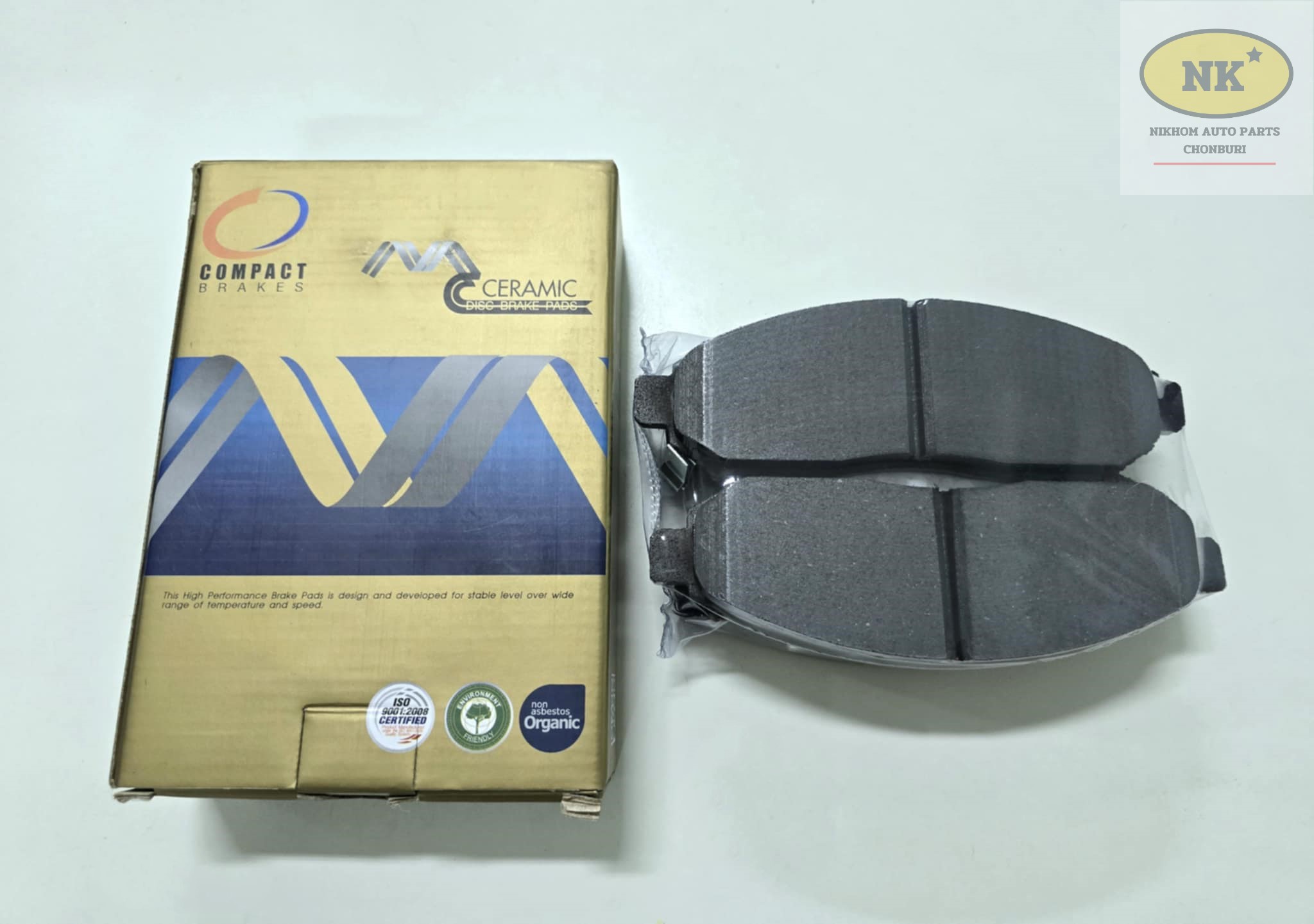 COMPACT ผ้าเบรคหน้า ดิสเบรคหน้า นิสสัน นาวาร่า D40 2WD, 4WD ปี 07'-13' / Nissan Navara D40 ราคา 760 บาท*ส่งฟรี