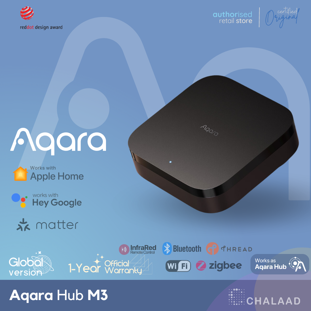 Aqara Hub M3 smart gateway smart hub compatible with Apple HomeKit Matter ราคา 4,590 บาท*ส่งฟรี