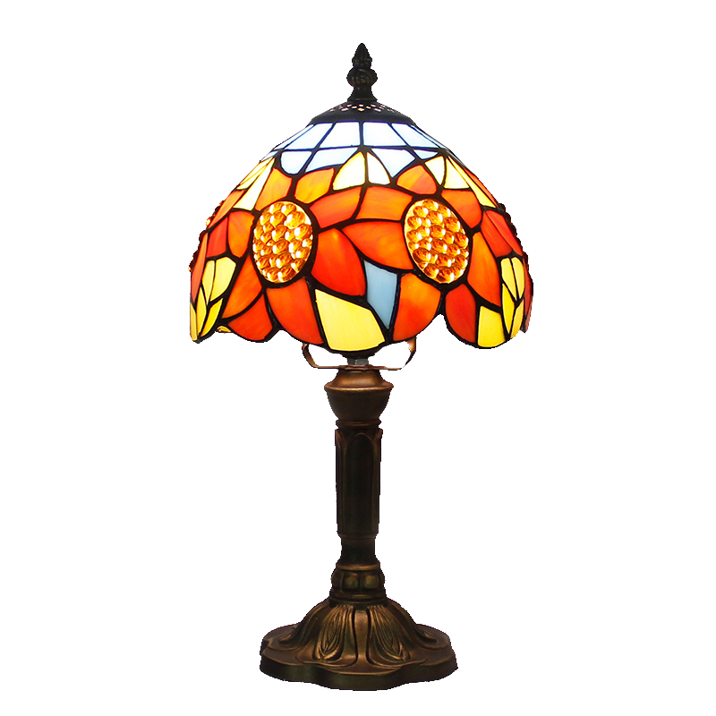 Table Lamp Color Glass, Vintage Glass Shade Table Lamps