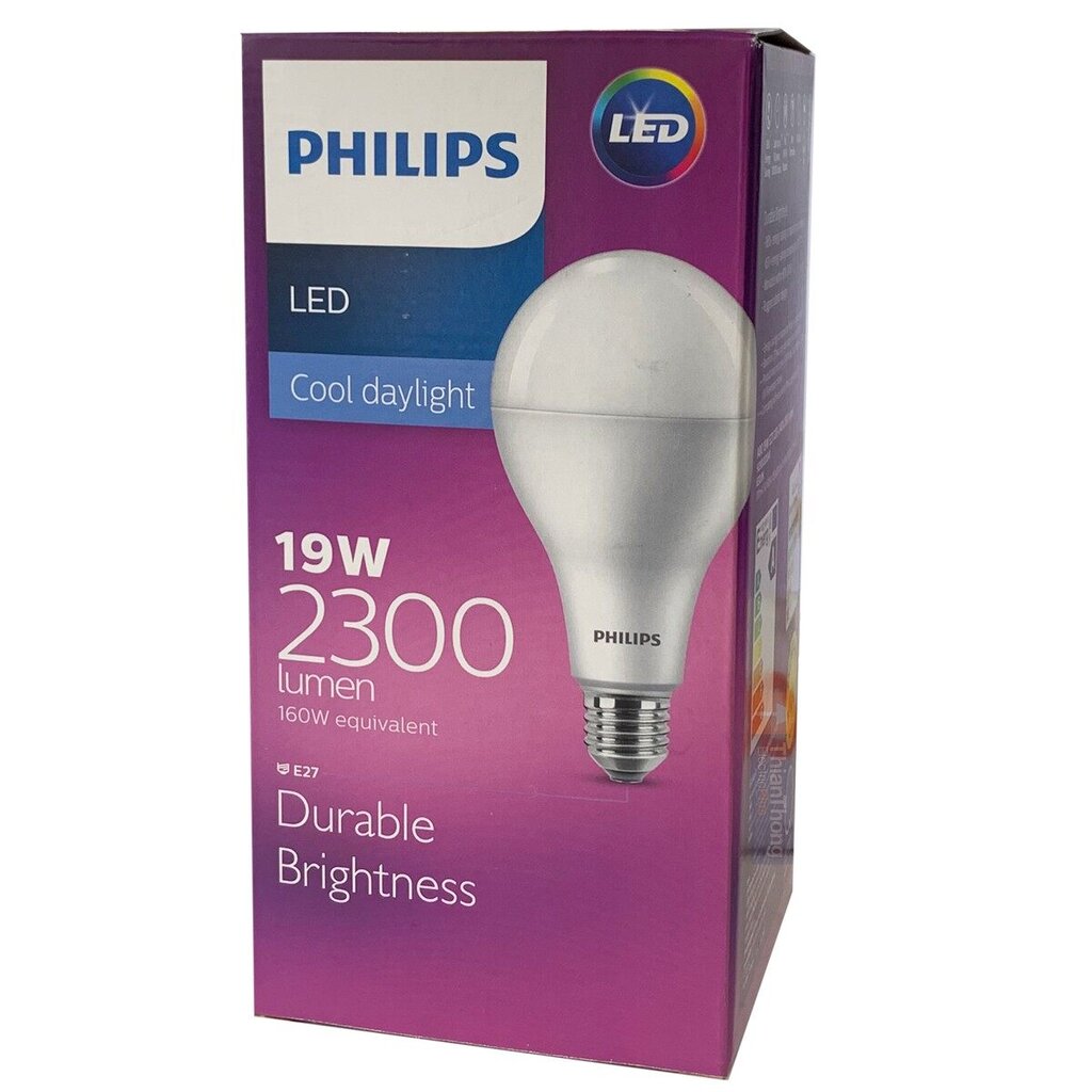 มุมมองเพิ่มเติมของสินค้า Philips หลอดไฟฟิลิปส์ LED 19W แสงขาว De Brightness Daylight E27 1 หลอด