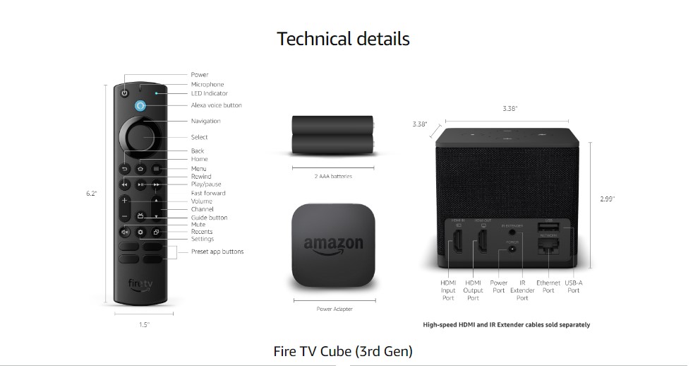 Amazon Fire TV Cube (Latest 3rd Generation) , Hands-free