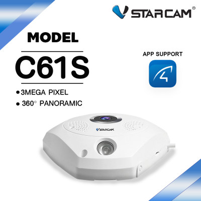 กล้องวงจรปิด VSTARCAM C61S WiFi Full HD 1536p หมุนได้ 360องศา มีลำโพงและไมค์ในตัว สามารถสนทนาโต้ตอบได้ ความละเอียด 3 ล้านพิกเซลIP CAMERA CCTV ของแท้ รับประกันศูนย์ไทย 1 ปี กล้องวงจรปิดไร้สาย