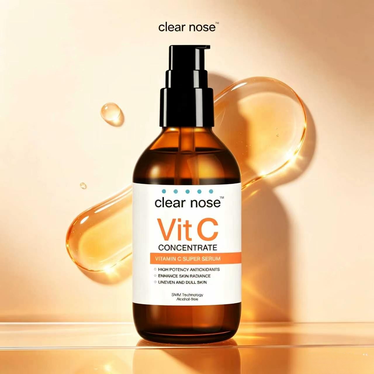 Clear Nose Vit C Super Serum 120ml Vitamin C Serum Helps Reduce the Appearance of Red and Black Acne Marks and Light Spots. Adjusts Skin Tone to Be Even. Reduces Dull Skin after Acne. Fast-Absorbing Formula, Does Not Clog. Can Be Used on Acne-Prone Skin a ราคา 459 บาท*ส่งฟรี