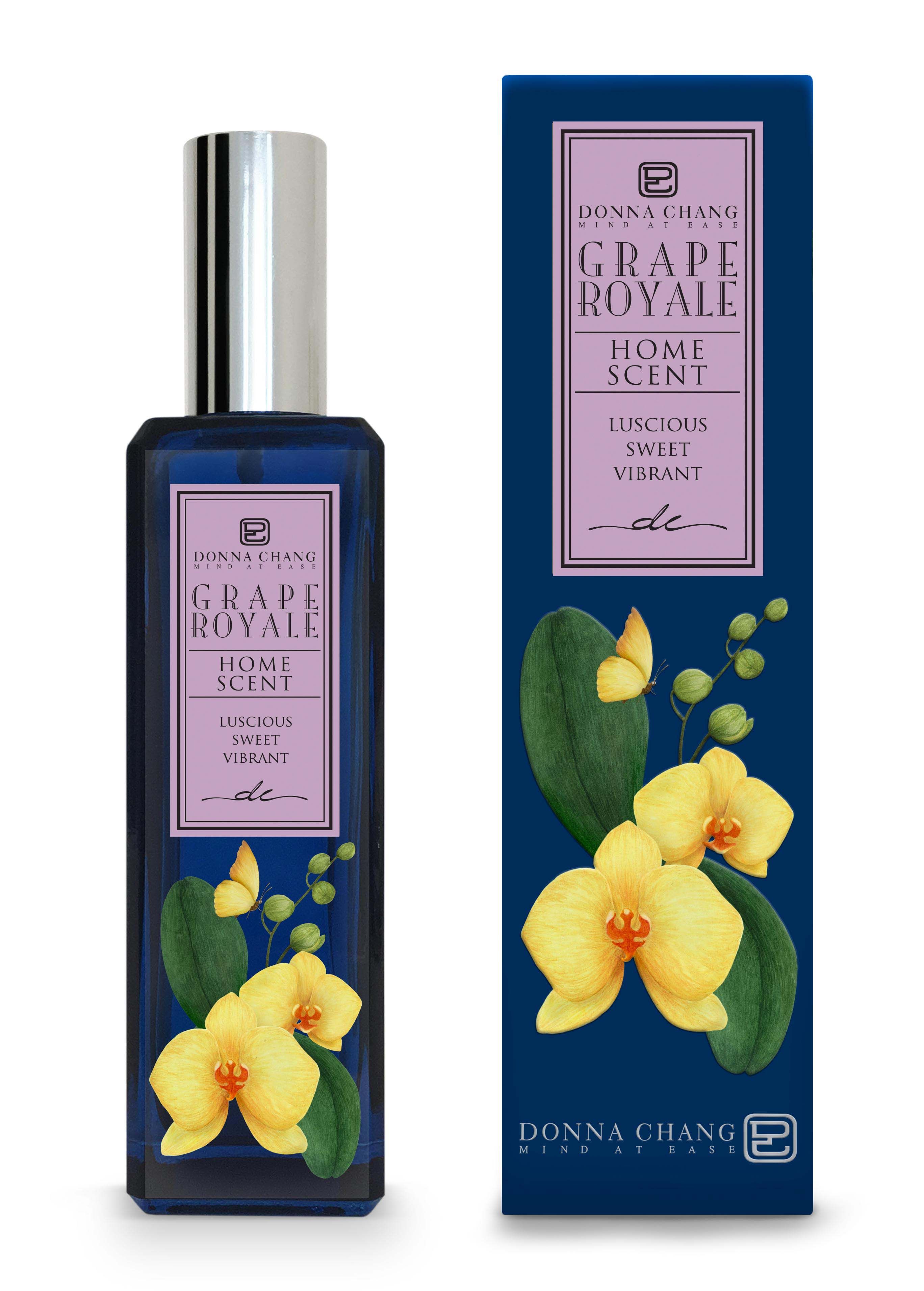 DONNA CHANG Grape Royale Home Scent 100 ml ดอนน่า แชง สเปรย์ปรับอากาศ น้ำหอมปรับอากาศ สเปรย์น้ำหอม ราคา 750 บาท*ส่งฟรี