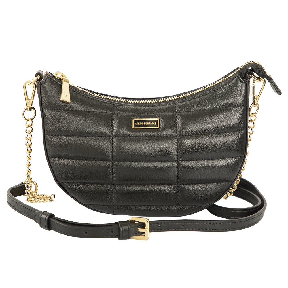 Louis Fontaine กระเป๋าสะพาย Cross Body รุ่น BIBBLE - สีดำ ราคา 2,650 บาท*ส่งฟรี