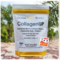 California Gold Nutrition CollagenUP Marine Hydrolyzed Collagen + Hyaluronic Acid + Vitamin C Unflavored ขนาด 206g. ผงคอลลาเจนทะเลและวิตามินซี