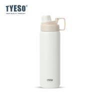 TYESO ขวดน้ำเก็บความเย็นและความร้อน สเตนเลส 304 กระบอกน้ำสุญญากาศ 01-01008/01-01009/01-01010
