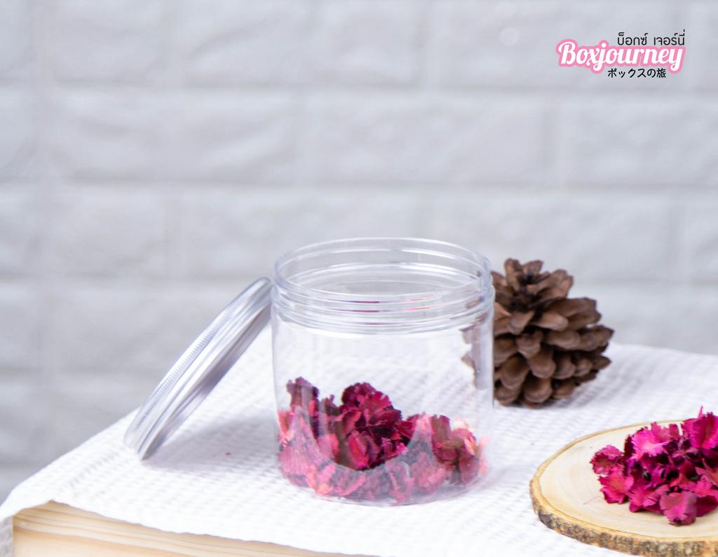 Boxjourney PET jar, silver aluminum lid, size 255 - 1175 ml. (10 pieces/pack) ราคา 170 บาท*ส่งฟรี