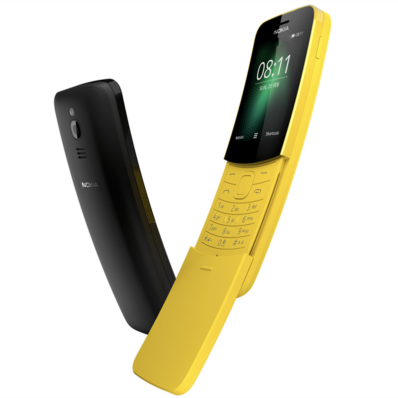 LZD  ศัพท์มือถือ  8110  GSM 2G ไม่ใช่สมาร์ทโฟน   ปุ่มเลื่อนการ์ดคู่ฟังก์ชั่นศัพท์ผู้สูงอายุศัพท์มือถือขนาดเล็ก