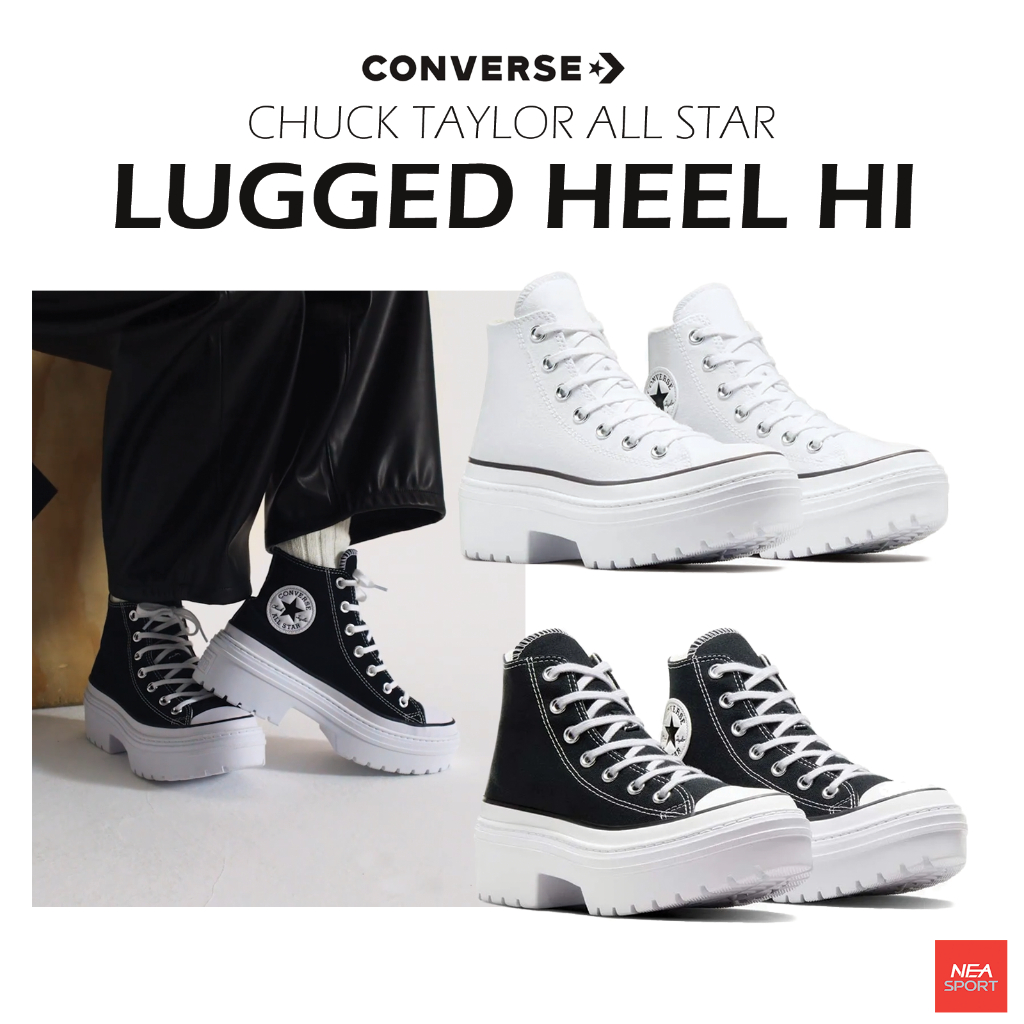 CONVERSE Chuck Taylor All Star Lugged Heel HI รองเท้าผ้าใบ คอนเวิร์ส แท้ หญิง ราคา 2,590 บาท*ส่งฟรี
